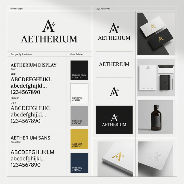 Marka Kimliği Tasarım Örneği — Logo, Tipografi ve Renk Paleti