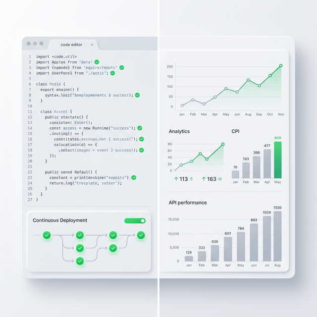 dengeX Teknoloji — Yazılım Geliştirme, CI/CD ve Analitik Dashboard